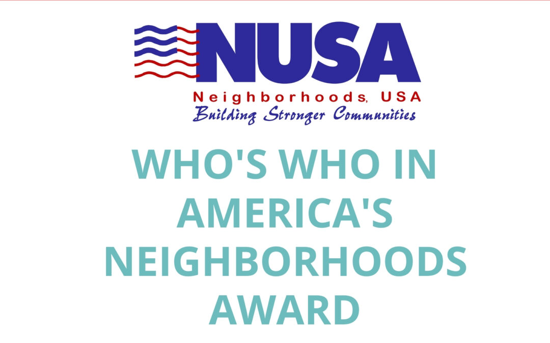 2018 Who’s Who in America’s Neighborhoods Award