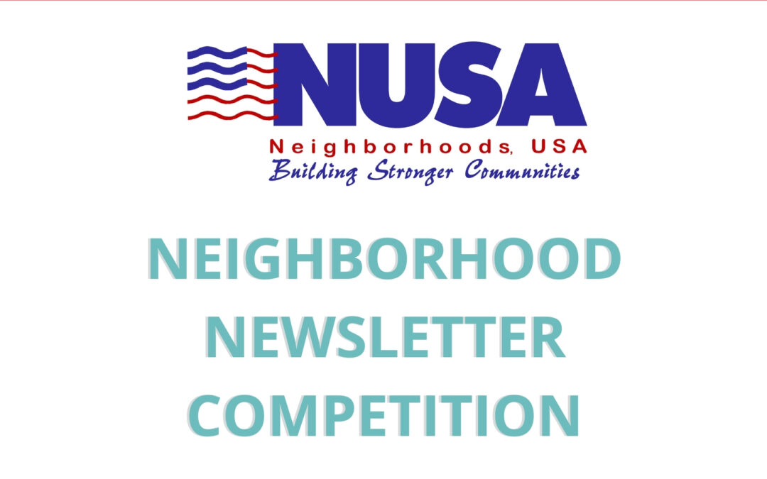 2018 Best Neighborhood Newsletter Competition